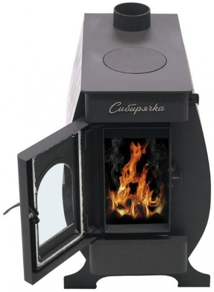 Печь воздухогрейная НМК Сибирячка 9 кВт. Кожух из нержавеющей стали