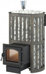 Дровяная печь для бани Везувий Ураган Ковка 12 (260)