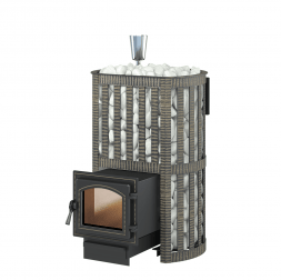 Дровяная печь для бани Везувий Ураган Ковка 12 (260)