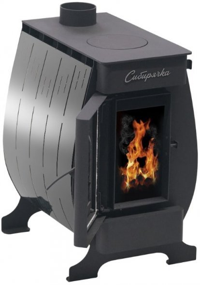 Печь воздухогрейная НМК Сибирячка 12 кВт. Кожух из нержавеющей стали