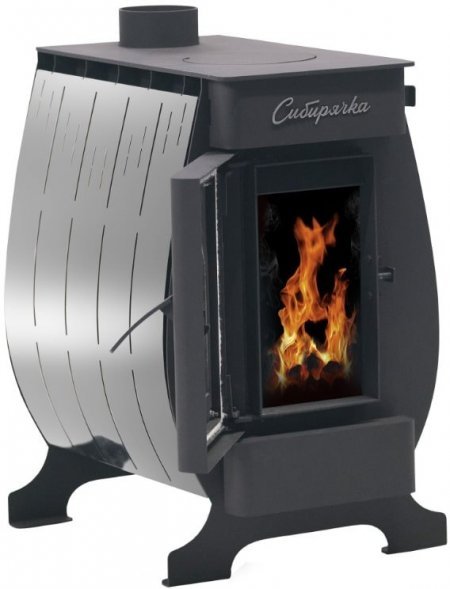 Печь воздухогрейная НМК Сибирячка 12 кВт. Кожух из нержавеющей стали