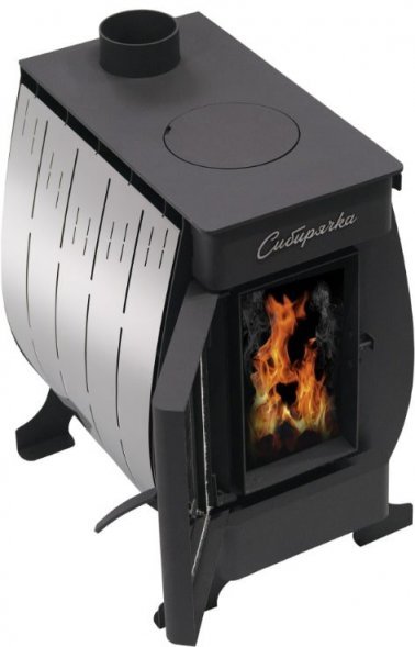 Печь воздухогрейная НМК Сибирячка 12 кВт. Кожух из нержавеющей стали