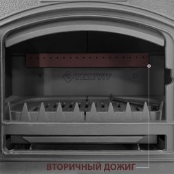 Печь-камин Везувий KZ-14 S "Антрацит"