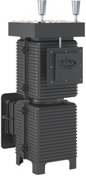 Печь для бани Эверест "Легкий пар Профи" под обкладку (чугунная закрытая каменка)