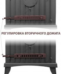 Печь-камин Везувий KZ-14 "Антрацит"