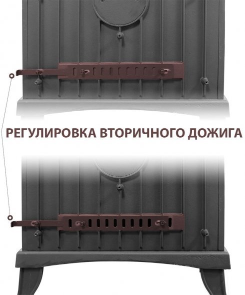 Печь-камин Везувий KZ-14 &quot;Антрацит&quot;