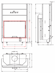 Каминная топка Астов ПС 8063