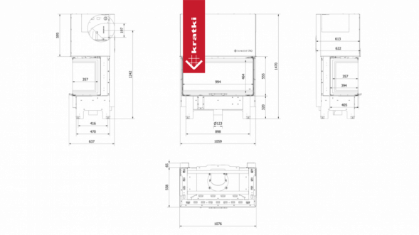 Топка Kratki PRO NBC 15