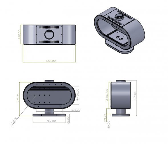 Печь-камин Eysen Sahara Х
