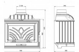 Каминная топка Kaw-Met W13