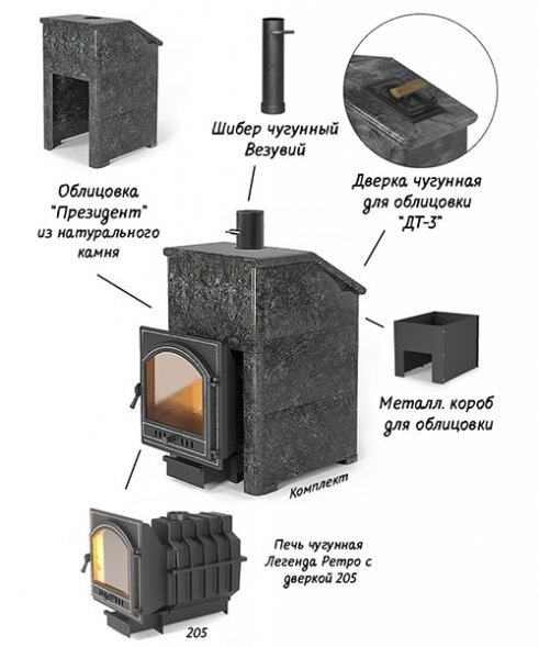 Комплект Везувий Президент Легенда Ретро 24 (205)
