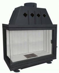 Каминная топка Экокамин Альфа 1000 L два стекла левая