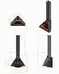 Печь-камин Eysen Giza
