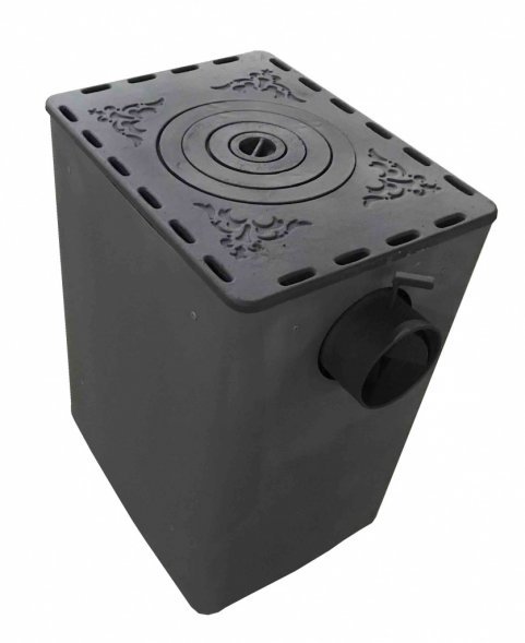 Отопительно-варочная печь Березка &quot;Комфорт-120&quot; стекло