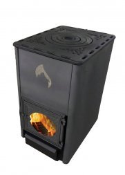 Отопительно-варочная печь Березка &quot;Комфорт-120&quot; стекло