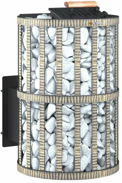 Дровяная печь для бани Везувий Скиф Ковка (210) с закрытой каменкой Ковка 