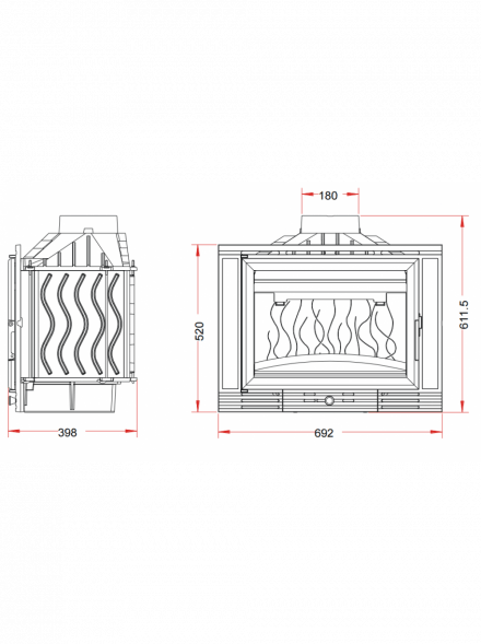 Каминная топка Invicta Minos 700