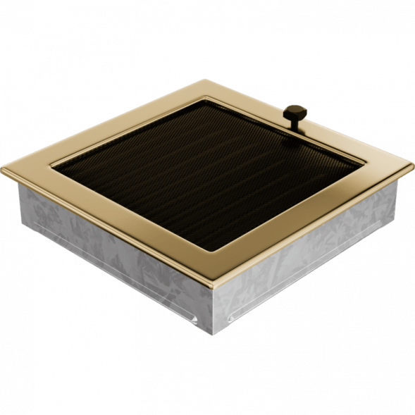 Вентиляционная решетка Kratki позолота с жалюзи