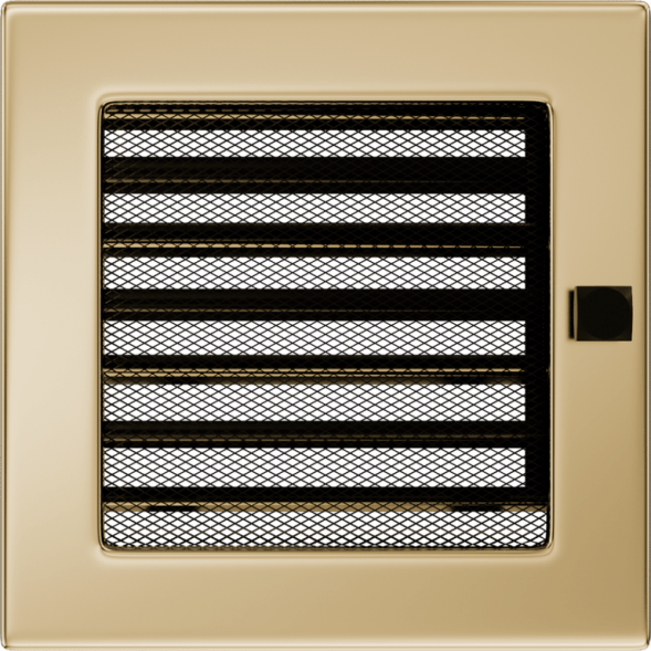 Вентиляционная решетка Kratki позолота с жалюзи