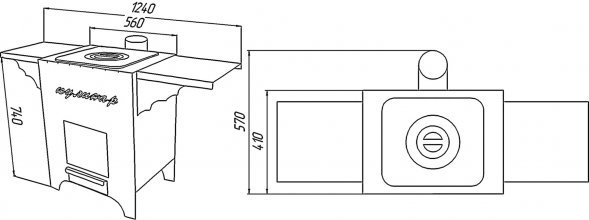 Печь садовая Варвара Кулинар