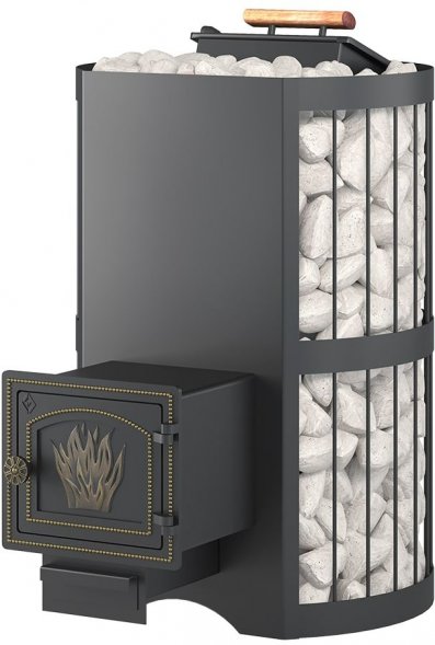 Дровяная печь для бани Везувий Скиф Ковка (ДТ-3) с закрытой каменкой 2022