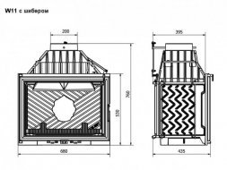 Каминная топка Kaw-Met W11