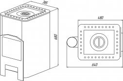 Отопительная печь Варвара Уют 1-Конфорочная