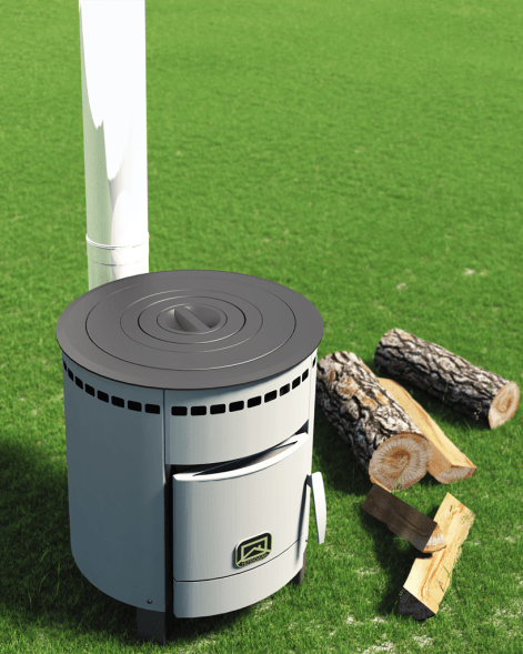 Отопительная печь Теплодар Печурка с набором чугунных колец