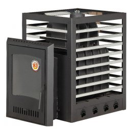 Печь банная чугунная ЭкоКамин Медведь 30 «Хай-тек»