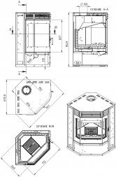 Печь-камин Мета-Бел Амур 12