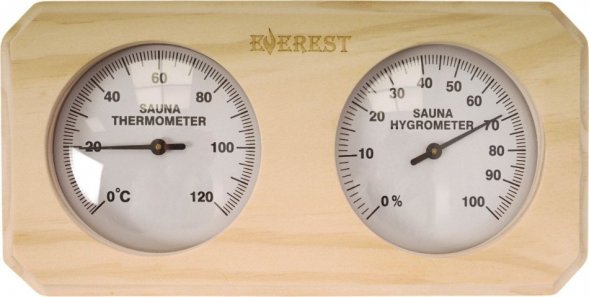 Термогигрометр EVEREST, кедр (TG-10)