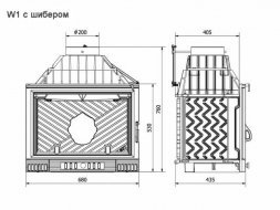 Каминная топка Kaw-Met W1