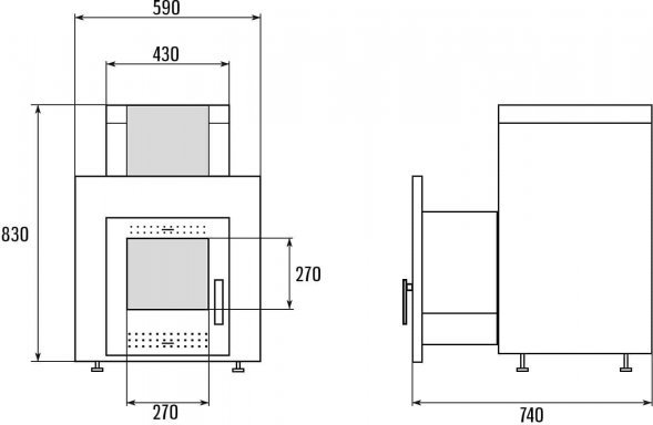 Печь для бани Eysen 180L TOP CLASS
