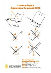 Дровница Везувий D270 «white»