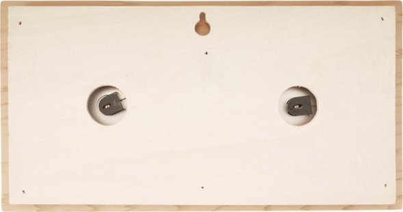 Термогигрометр EVEREST горизонталь, кедр (TG-04 white)