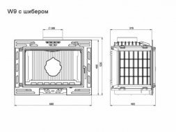 Каминная топка Kaw-Met W9A