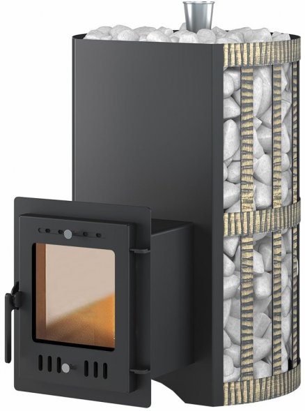 Дровяная печь для бани Везувий Скиф Ковка 28 (210) &quot;М&quot; Парогенератор