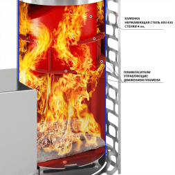 Печь для бани Эверест &quot;Steam Master&quot; 24 INOX (210М) б/в