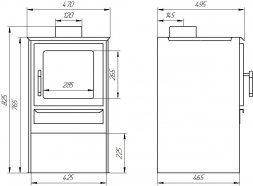 Печь-камин Варвара Гармония 105 