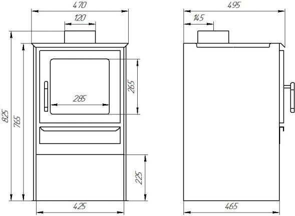 Печь-камин Варвара Гармония 105 