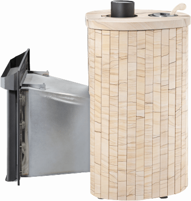 Дровяная печь Ферингер Малютка в ламелях до 18 м³