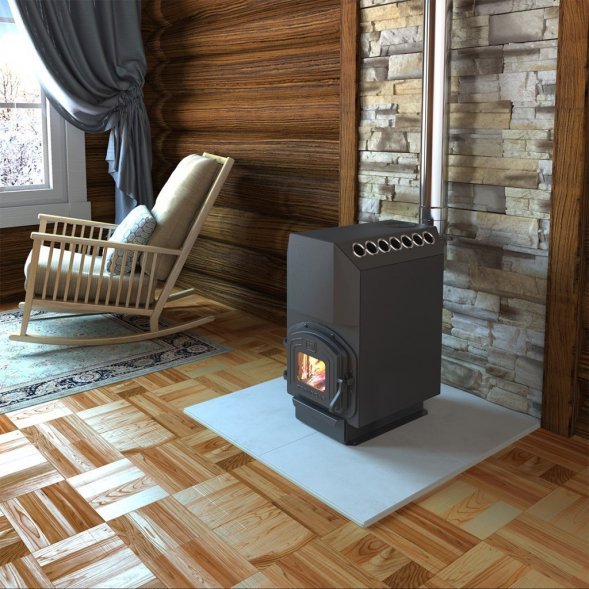 Отопительная печь Теплодар ТОП-модель 200 с чугунной дверцей