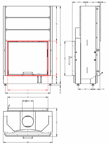 Каминная топка Астов ПТ 7363