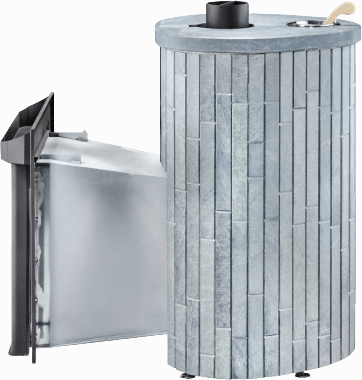 Дровяная печь Ферингер Оптима в ламелях