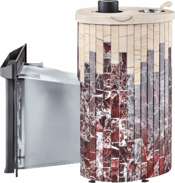 Дровяная печь Ферингер Оптима в ламелях