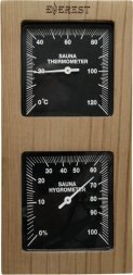 Термогигрометр EVEREST вертикаль, кедр (TG-01 black)