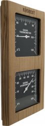 Термогигрометр EVEREST вертикаль, кедр (TG-01 black)
