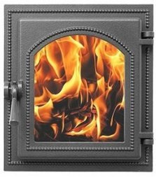Дверка каминная Везувий 220 (Антрацит)
