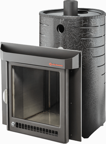 Дровяная печь для бани Ферингер Малютка в кожухе Лайн до 18 м³