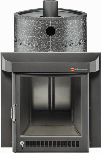 Дровяная печь для бани Ферингер Малютка в кожухе Лайн до 18 м³